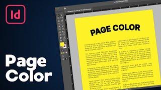 How to Change Page Color in InDesign