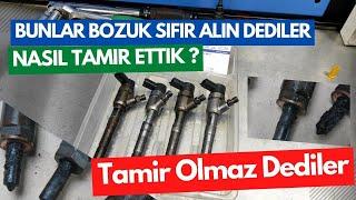 BU ENJEKTÖRLER TAMİR OLMAZ DEMİŞLER  TAMİR ETTİK I BAŞTAN SONA ENJEKTÖR TAMİR VE TEMİZLİK AŞAMALARI