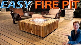 DIY Fire Pit Table  A Gas Burner Kit Makes it Easy