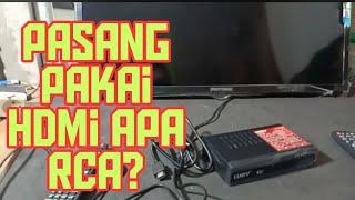 CARA PASANG STB LUBY KE TV LED POLYTRON MENGGUNAKAN KABEL HDMI