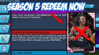 Nba2k Season 5 Code JD MORANT worth it or not ....