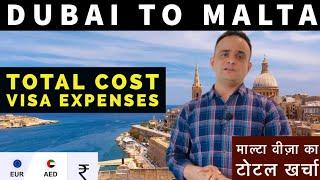 Dubai to Malta Work Permit Cost  Malta Room Rent  Malta Food Expenses  Malta Visa Cost 