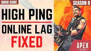 Apex Legends High Ping Fix  Online lag Fix Apex Legends Season 8 Servers Down Get Low Ping