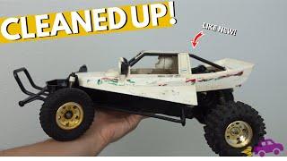 CLEANING This Dusty RC CAR  TAMIYA GRASSHOPPER RC Car Restoration Part 2