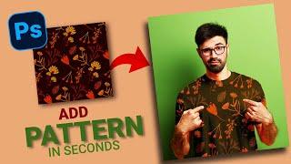 How to add patterns to clothing in photoshop 2023  photoshop tutorial