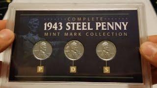 1943 Steel Penny Mint Mark Collection  P D S