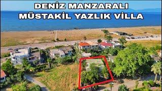 1759- DENİZKENTİN EN GÜZİDE YERİNDE DENİZ MANZARALI MÜSTAKİL YAZLIK VİLLA