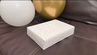 How to wrap a gift without any tape - Japanese gift wrapping technique