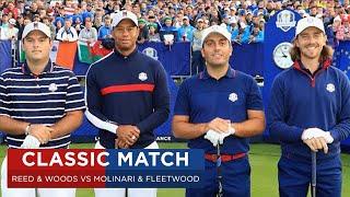Woods & Reed vs Molinari & Fleetwood  Extended Highlights  2018 Ryder Cup