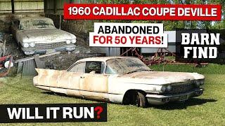 Barn Find 1960 Cadillac Coupe DeVille Neglected for 50 Years Will It Run?? Amazing Transformation