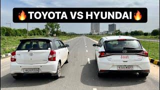 ETIOS LIVA VS HYUNDAI I20 DRAG RACE 