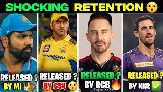 IPL 2025 PROBABILITY RETENTION LIST OF RCBKKRCSK & MI  IPL 2024 UPDATES 