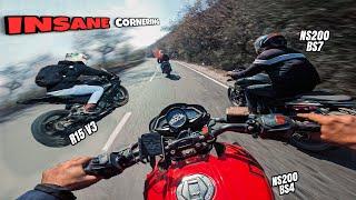 Insane Hill Cornering on Pulsar Ns200 - R15v3  Exploring Hidden Place  Part2