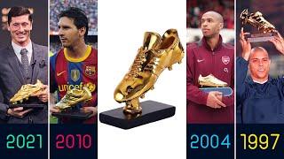 جميع اللاعبين الفائزين بالحذاء الذهبي من 1997 إلى 2021
