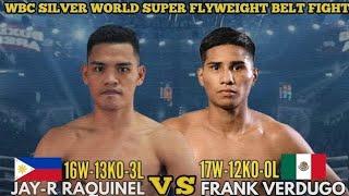 LATEST FIGHT 2024 Jay-R RaquinelPHILIPPINES vs Frank VerdugoMEXICO FULLFIGHT HIGHLIGHTS 2024.