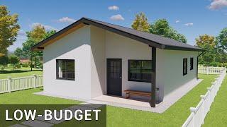 Simple House Design  2 Bedroom House Plan  H1