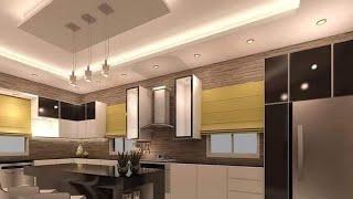 أحدث ديكورات جبس مطبخ عصري ومطابخ مدرنopen kitchen design