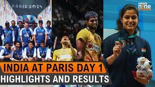 Paris Olympics 2024 India at Paris Olympics Day 1 Highlights and Results  News9