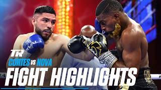 Andres Cortes Holds Tough Against Abraham Nova  FIGHT HIGHLIGHTS