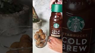 Coffee ice cubes with vanilla sweet cream cold brew #asmr #coffee #ice #icedcoffee #coldbrew