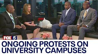 Ongoing protests on university campuses