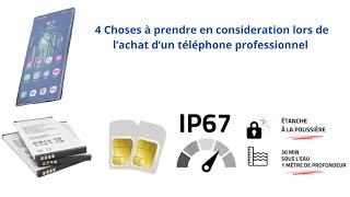 04 Choses à prendre en considération lors de lachat dun téléphone professionnnel.