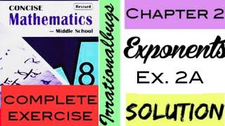 Ex 2A #Selina #exponents #Class8 Lecture by Bakshi Mamta Chhibbar #irrationalbugs