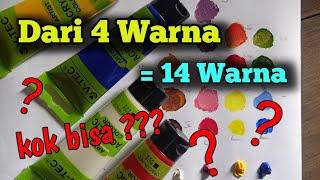 Cara membuat komposisi warna dari 4 warna jadi 14 warna. kok bisa 