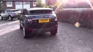 2013 Land Rover Range Rover Evoque  Prestige Lux  2.2l LX13UKH Baltic Blue at Beadles  Sidcup