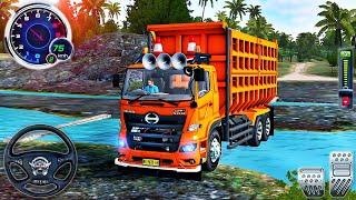 New Dump Truck Hino 500 Driving in India - Bus Simulator Indonesia #85 - Android GamePlay