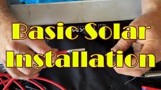 Wiring up a basic solar panel system using the Kohler enCube 1.8