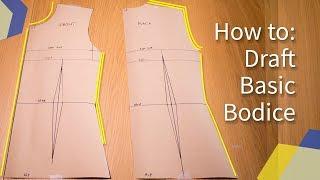 DETAILED HOW TO MAKE BASIC BODICE BLOCK PATTERN  KIM DAVE