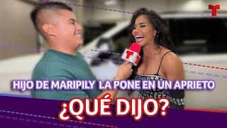 Hijo de Maripily le hace una pregunta difícil  Telemundo Entretenimiento