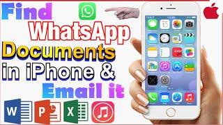 How to Locate Documents received via WhatsApp in iPhone - IOS