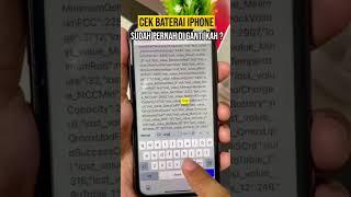 Cek baterai iphone masih ori bawaan atau sudah diganti