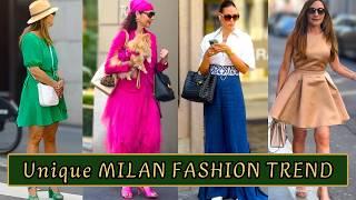 Unique Milan Fashion Trend. Italian Summer Street Style