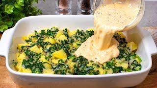 This recipe will drive you crazy Potato casserole with spinach Incredibly delicious recipe