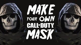 CUSTOM HALLOWEEN MASK  Creating a Custom Call of Duty Ghost Mask