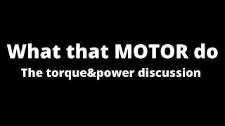 On the relationship of torque and power