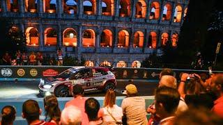 ERC Rally di Roma Capitale 2024  Colosseum Friday Day 1 Highlights