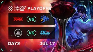 FPX vs TE - EDG vs BLG - Day 2 - Playoffs - VCT CN Stage 2