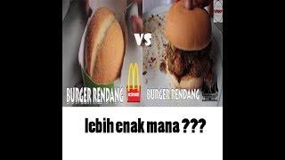 Burger Rendang MCD Vs Burger Rendang Beneran 