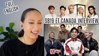 SB19 ET Canada Interview REACTION  PAGTATAG And Zombie Apocalypse
