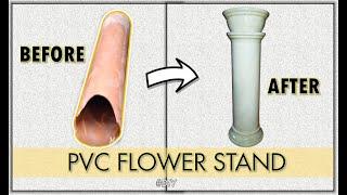 DIY  PVC Flower Stand