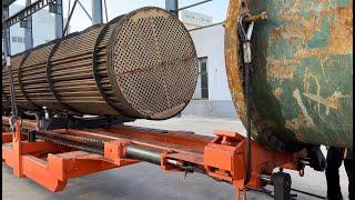 Heat exchanger bundle extractor SD-140-HE type pulling out instructions from Baiyunn equipmentEn