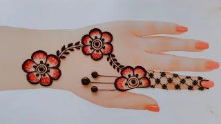 Back Hand Mehndi Designs Simple arabic  New Easy Mehndi Designs  Beautiful Easy Mehndi Design 2023