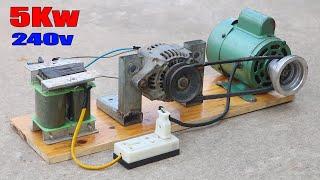 How to generate homemade infinite energy with a car alternator and Transformer P3