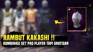 KOMBINASI SET RAMBUT KAKASHI FF DARI BUNDLE PURPLE SHADE VERSI PLAYER GRATISAN