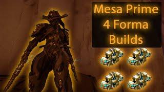 How to Mod Mesa Prime Guide  4 Forma Builds  Warframe 2021