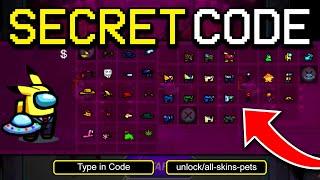 SECRET CODE TO UNLOCK CUSTOM SKINS PETS & HATS FOR FREE IN AMONG US iOSANDROIDPC